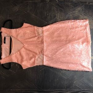 NEW Blush pink sequined mini dress!